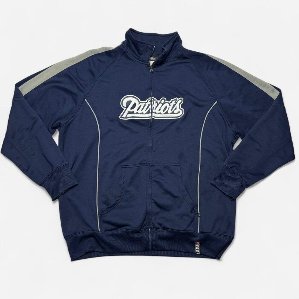 New England Patriots NFL Team Apparel Full Zip Track Jacket 2XL